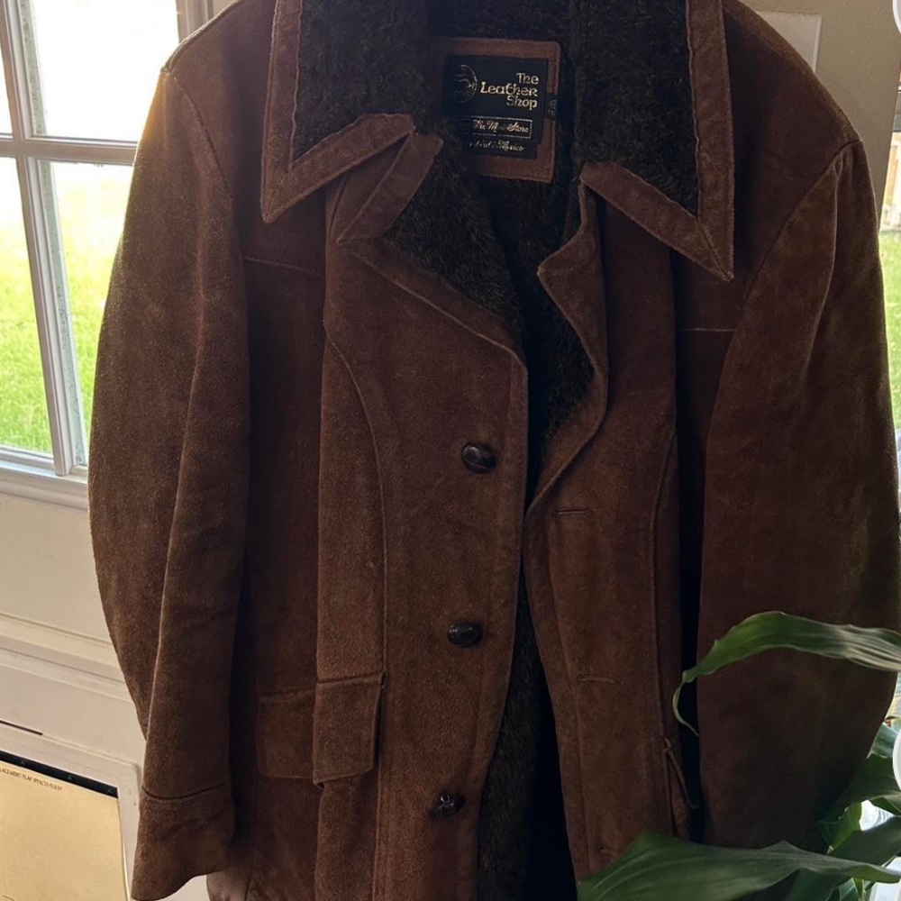 Vintage Fur lined Leather Jacket